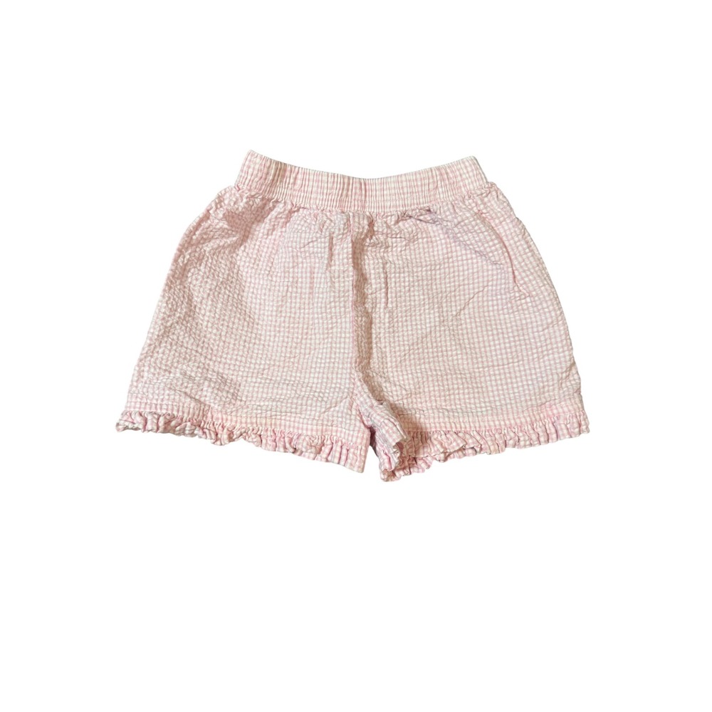 Zuccini Kids Size 18M Pink Ruffle Gingham Stretch Shorts Spring Summer Easter